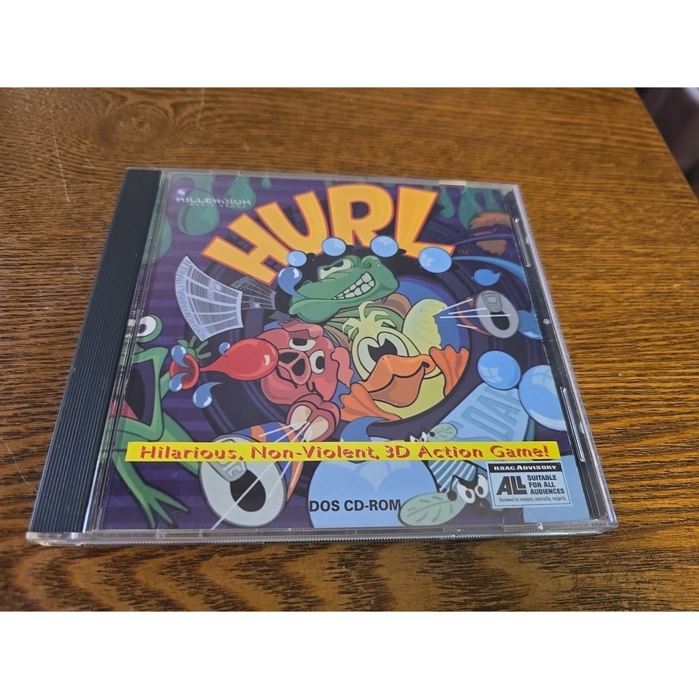 H.U.R.L. HURL Slob Zone 3D (PC, 1995, CD-ROM) Jewel Case 3D VIDEO Game | Nice!